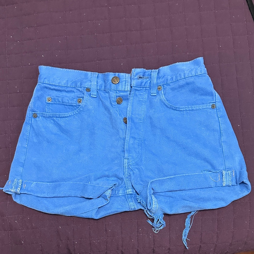Levi's Vibrant Blue Jean Shorts